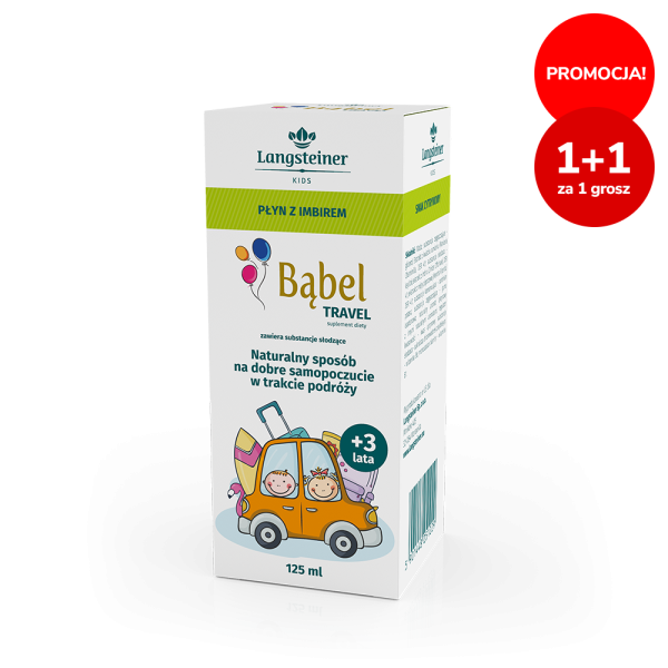 Bąbel Travel płyn z imbirem dla dzieci, 125 ml