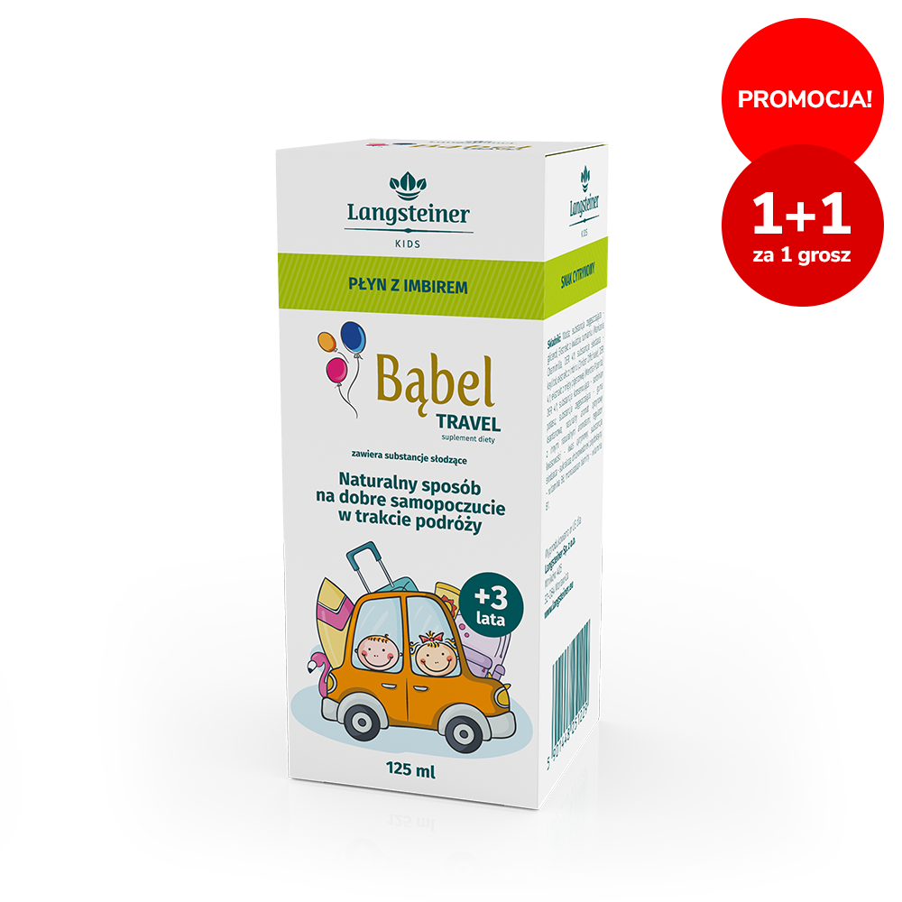 Bąbel Travel płyn z imbirem dla dzieci, 125 ml - obrazek 1