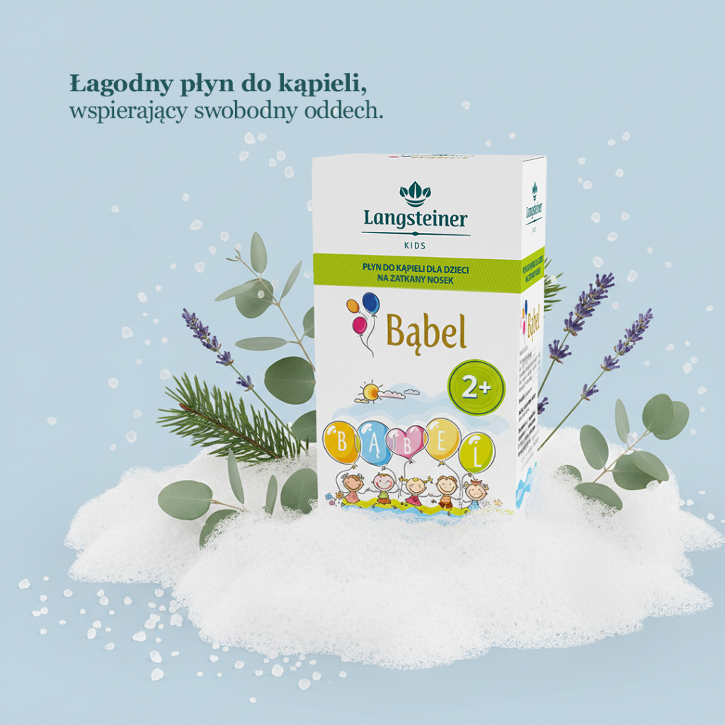 Bąbel – płyn do kąpieli na zatkany nosek, 200 ml