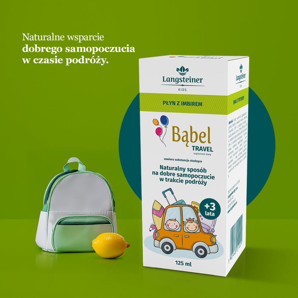 Bąbel Travel płyn z imbirem dla dzieci, 125 ml
