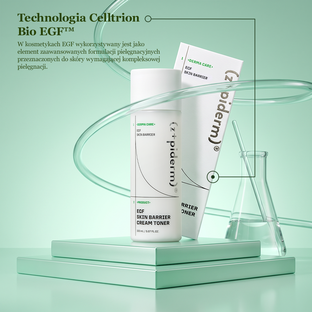 Z+ Piderm EGF Kremowy toner do twarzy 150 ml.