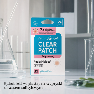 DermaAngel Clearing+ Rozjaśniające hydrokoloidowe plastry na wypryski, 24 szt - obrazek 2