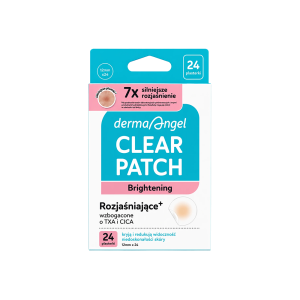 DermaAngel Clearing+ Rozjaśniające hydrokoloidowe plastry na wypryski, 24 szt