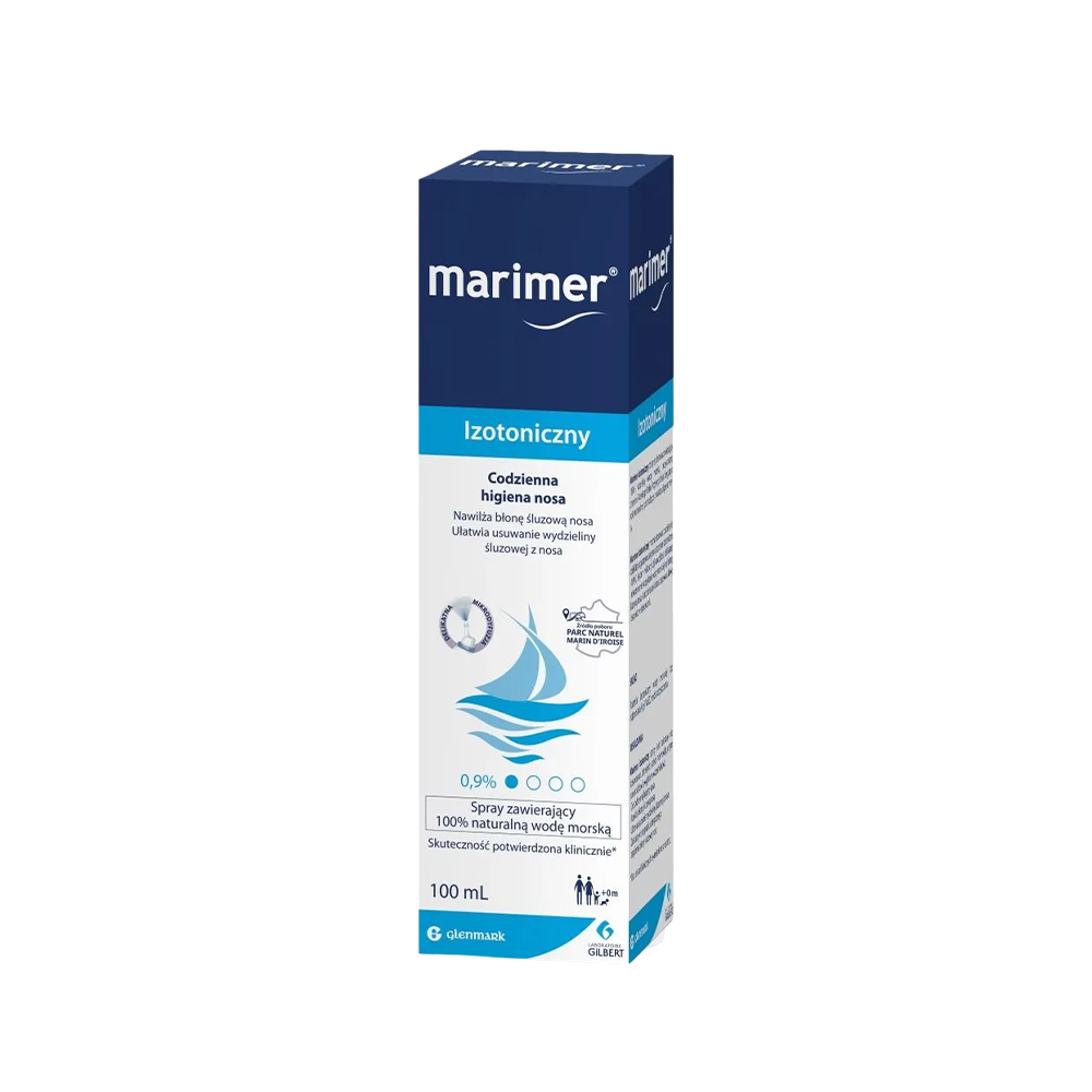 Marimer – izotoniczny spray do nosa z wodą morską, 100 ml