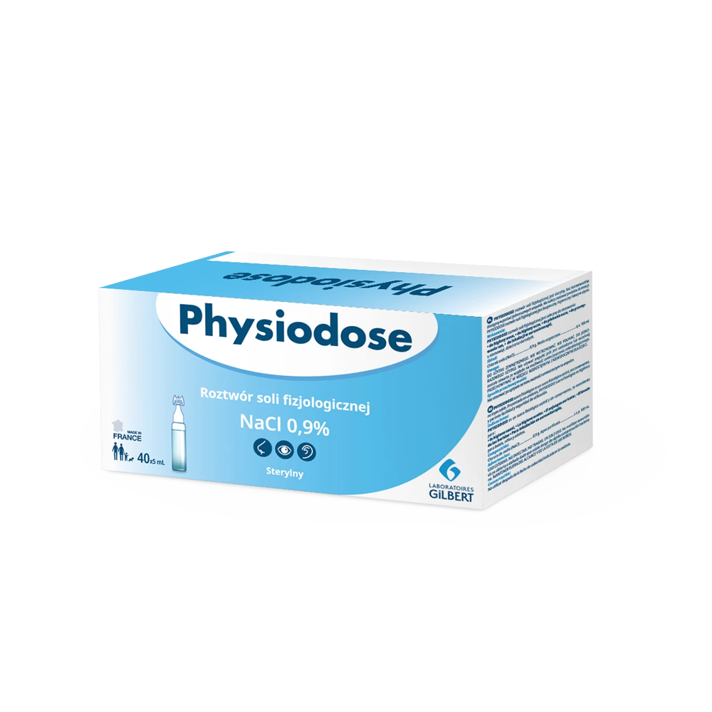 Physiodose NaCl - sól fizjologiczna, 40x5 ml